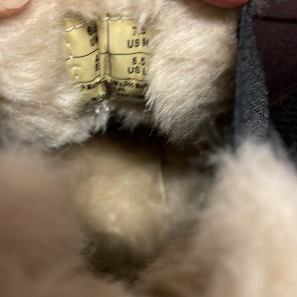 Dr. Martens Dark Brown Ankle Boots with Faux Fur Trim - Picture 4 of 5
